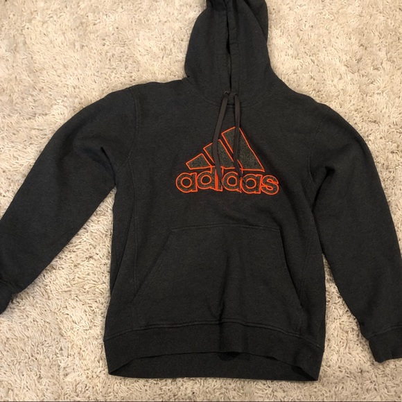 dark grey adidas hoodie